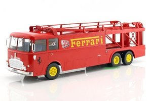 창고정리 특가 1:18 Fiat Bartoletti 306/2 Racing transporter Ferrari JCB Racing